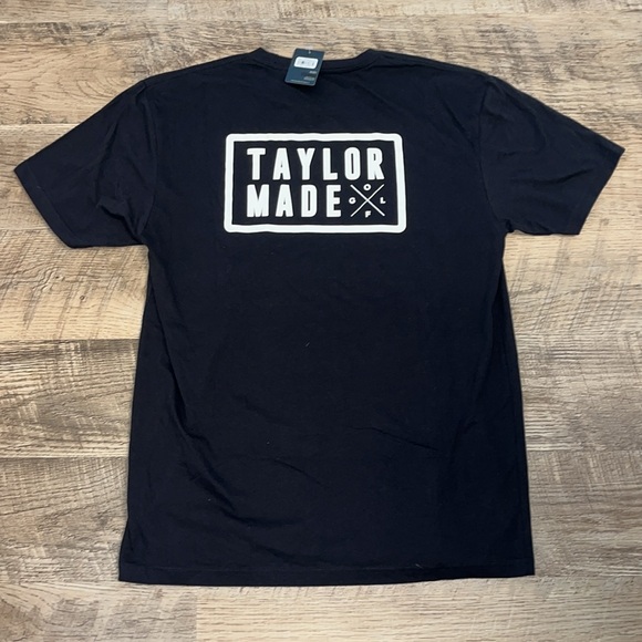 TaylorMade Gold Black Tee Shirt NWT Sz M - Picture 1 of 4